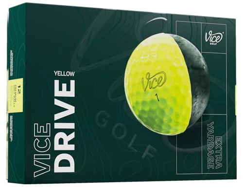 Vice Drive Golfbälle (Modell 2025) (Gelb)