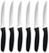 targzier Steakmesser Set 6 teilig, Steakmesser aus Edelstahl mit Wellenschliff, Scharfes Steakbesteck Set, Küchen-Steakbesteck, Geeignet für Restaurants，scharfes Steak Messer Set, Spülmaschinenfest