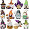 24Pcs Halloween Gnome Wooden Hanging Ornaments, Wooden Hanging Decor for Tree Decorations with Twine, Doll Elf Wood Hanging Craft for Home Decor Party Supplies (Halloween-Gnomes)
