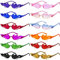lakigoes Party Brille 12 Stück Flammen Sonnenbrille Lustige Flammen Partybrille Set Randlose Hippie Brille Bunte Brillen Spassbrillen für Fasching Foto Requisiten für Kinder und Erwachsene