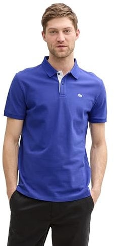 TOM TAILOR Herren 1031006 Poloshirt, 25386 - Crest Blue, S