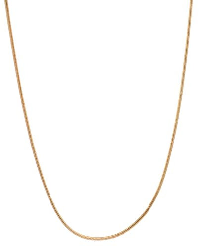 Goldkette Schlangenkette Breite 0,8mm - 585-14 Karat Gold, Kettenlänge:45 cm Damenkette