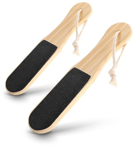Dimeho Double Sided Foot Rasp 2Pack Foot File Callus Remover for Feet Manicure File Callus Remover Pedicure Tool Foot Rasp Foot File for Dead Skin Foot Scrubber Foot File for Dead Skin Wood Foot File