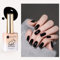 UR SUGAR UV Nagellack Schwarz, 15ML Gel Nagellacks Schwarz Gels Nail Polish UV LED Soak Off Gelnägel, Schellack Nagellack Farben für Nageldesign Home