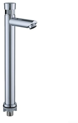 Robinet de lavabo de salle de bain en acier inoxydable à temporisation, minimise les éclaboussures, large application (C)