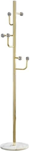 CRBUDY Porte-Serviettes en Acier Inoxydable 304, Porte-Manteau de Chambre, Cintre au Sol, Luxe Nordique léger, Porte-Serviettes en marbre, Porte-Manteau de Salle de Bain (Or Blanc)