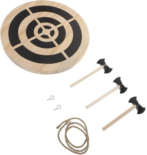 Wooden Pendant Dart Board,Wooden Tomahawk Targets Set,Axe Throwing Wooden Target for Game, Safe Dart Game Toy Dart Board Sign Tossing for Wall Decoration Pendants