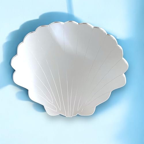 Super Cool Creations Spiegel in Muschelform, geätzt, 20 cm