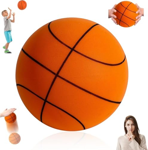 2025 Silent Basketball Lautloser Basketball Schaumstoff-Basketball Mute Ball Lautloser Basketball für Zuhause Unbeschichteter Trainings Basketball für Zuhause Geeignet Indoor