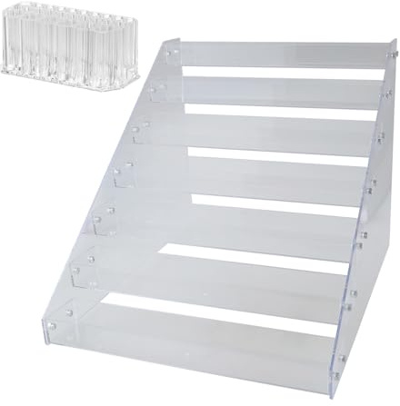 FUUGlan Art Studios Essential Acryl-Farbregal, Farbtube, Organizer, Acryl, 7-lagiger Ständer mit Pinselabschnitt für Kunstbedarf