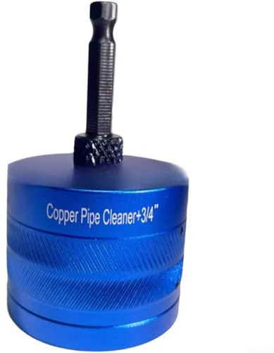 Pipe Cleaner, Copper Tube Cleaning Brush Set Efficient Versatile for Plumbers 1/2 3/4 1 Inch for battery Drill Polishing Power Tool(22mm)