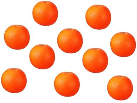 VALICLUD 10 Stück Teiliges Künstliche Orangen Modelle aus Realistische Früchte Deko für Obstladen Fotoshooting Requisiten und Wohnraumgestaltung