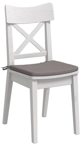 vidaXL Sitzkissen 4 STK. Stoff Taupe 40 x 40 x 3 cm