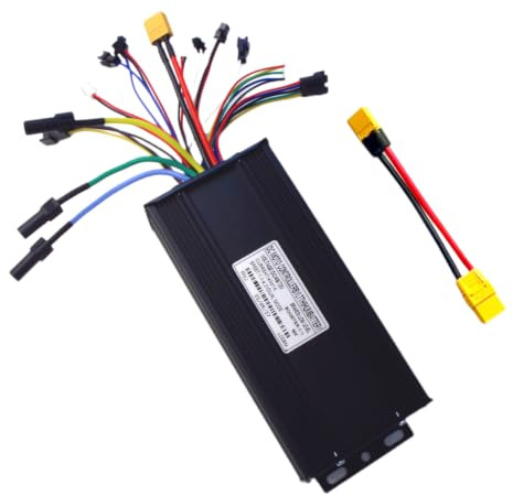 E-bike Conversion 3Mode Sine Wave Controller 45A 48V/52V/72V SM Plug with XT90-XT60 Adapter, Brushless Controller XT150 Motor Connector, XT90/XT60 Battery Connector, Motor 2OOOW