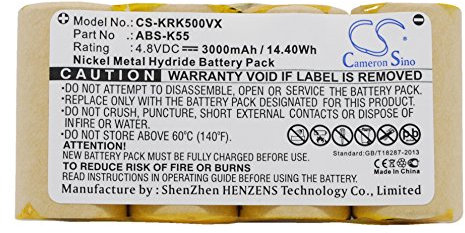 Techgicoo 3000 mAh/14,40 WH batterie Compatible avec Karcher K50, K85, Bf9900