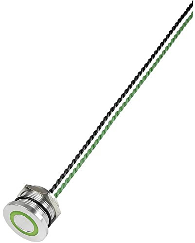 TRU COMPONENTS 649962 PS223P10Y01G24T Piezotaster Grün (Ø) 28 mm 1 St.