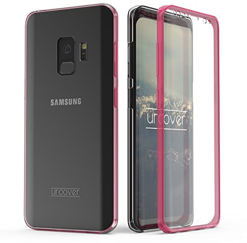 Urcover Samsung Galaxy S9 Hülle I Original berühmt durch Galileo I Hard-Edition I QI-fähig I Rundum 360° Schutzhülle I Crystal Clear Case in Pink I Vorne + Hinten optimal geschützt