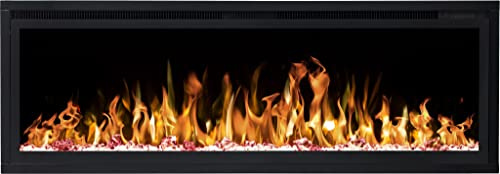 Caminetto elettrico ROYAL 50” Aflamo a parete/per installazione ad incasso