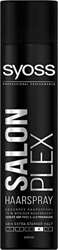 Syoss Salon Plex Haarspray, Haltegrad 4, extra stark, 1er Pack (1 x 400 ml)