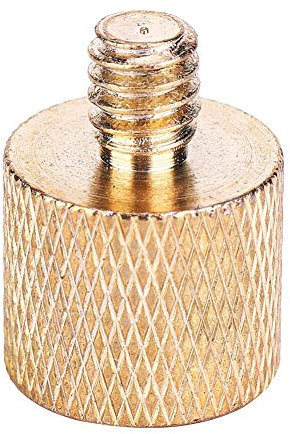 Bracket Adapter Screw,Brass 3/8'' Female to 1/4'' Male Tripod Thread Adapter Photography Light Holder Converter Screw for Camera