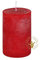 Rustik Kerzen, Nordische Reifkerzen, durchgefärbte Kerzen Rot 200 x 80 mm, 1 Stück