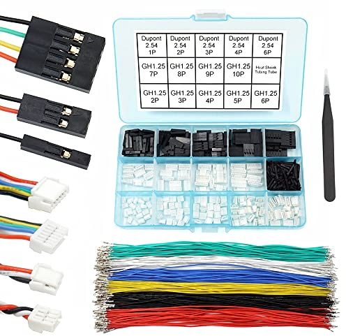 GH1.25 auf Dupont2.54 vorgecrimptes Kabel und Stecker-Set, kompatibel mit JST GH 1,25 mm für Pixhawk4 Pixhawk 6C 6 x 20 cm Silikondraht