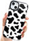 AMART for iPhone 13 Case Cute Cow Print,Cute Animal Cow Pattern Design Silicone Shockproof Protective TUP Bumper Case for iPhone 13 6.1 inch