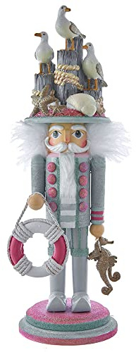 Hollywood Nutcrackers Hollywood Seagull Coastal Nussknacker, 45,7 cm, Mehrfarbig