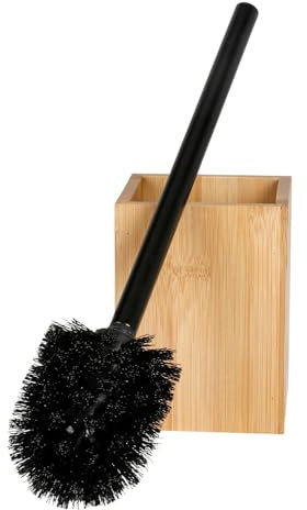BURI Toilettenbürstenhalter aus Bambus WC-Bürste Toilettenbürste Bürstenhalter