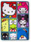 Sanrio Hello Kitty und seine Freunde, übergroße Sherpa-Fleece-Überwurfdecke, weicher Plüschbezug für Sofa, Bett, 137 x 183 cm