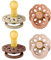 BIBS Boheme Schnuller 4er-Pack. BPA-frei, Kirschform Nippel. Naturkautschuk/Latex, Hergestellt in Dänemark. Größe 1/2, (0-6 Monate/6-18 Monate), (4er Pack), Vanilla Mix