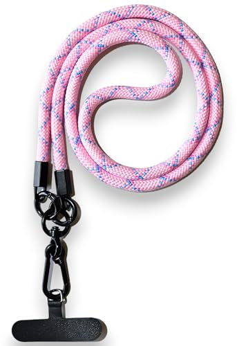RATASK Strong Neck Lanyard Strap, Camera Lanyard, ID Card Holder, Badge Holder, Mobile Lanyard, Key Strap, (Pink)