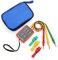 JZK Three Phase Sequence Meter with LED Display Buzzer Tester - AC 60V to 600V Phase Rotation Tester with Alligator Clips
