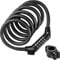 Retrospec Grizzly Plus Cable Bike Combination Lock Combo, Heavy Duty Anti Theft Bicycle Cable Lock, 6 Foot Coiled Cut Resistant Cable with 5 Digit Custom Combination and Mounting Bracket,Matte Black