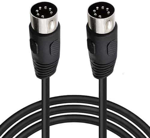 HTGuoji 7-poliges DIN-Kabel, DIN 7-poliger Stecker auf Stecker, professionelle Premium-Controller-Schnittstelle, Audiokabel für Bang & Olufsen, Naim, Quad-Stereo-Systeme (1,5 Meter)