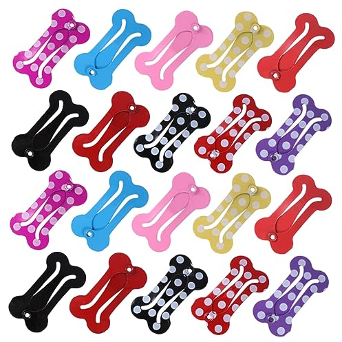 FRCOLOR 20st Krokodilklemme Für Hunde Haarspangen Für Katzen Schnapphaarspangen Bögen Für Hunde Zubehör Für Haarspangen Für Hunde Haarspangen Alligator Mini-bogen Baby Kosmetik