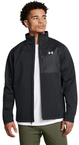 Under Armour ColdGear Infrared Shield 2.0 Softshell pour homme, (003) Noir/Blanc, Medium