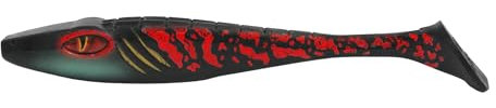 BIGBAIT - Angelköder - Gummifisch - Kunstköder - Hechtköder - Raptor Bloody Black