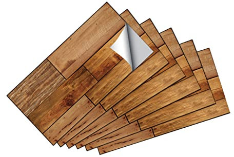 Homoyoyo 6blätter Dekorative Wandaufkleber Teiliges Wasserfeste Öldichte Fliesenaufkleber Für Küchenrückwände Selbstklebend Hitzebeständig Einfache Anwendung