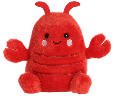 Aurora Adorable Palm Pals Clawford Lobster Stofftier im Taschenformat Spiel zum Sammeln Rot 12,7 cm