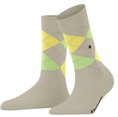 Burlington Damen Socken Covent Garden W So Baumwolle gemustert 1 Paar, Beige Gravel 4841, 36-41