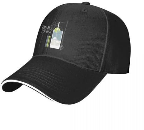 Baseballmütze Basecap Abend mit Team Gin & Tonic. Der perfekte Gin Tonic. Caroline Laursen Original Baseball Cap Gentleman Hut Frau Männer