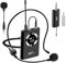 Wireless Microfono,Microfono Senza Fili Ad Archetto, Sistema Di Altoparlanti Microfono, Microfoni Palmari Professionali UHF per Amplificatore Vocale, con Display Digitale a LED, Adatto per Insegnament