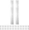 PATIKIL 16x2 Inch Piano Hinge, 2 Pack 304 Stainless Steel Continuous Hinge with Holes for Piano Gate Door Wooden Storage Box Cabinet Boat, Black