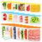 20 Pezzi Sacchetti Riutilizzabili per Alimenti Silicone Sacchetti Freezer Riutilizzabili Silicone Sacchetti Congelatore Congelatore Freezer Sandwich Frutta Verdura Carne Snack 2 Adesivi, Grandi