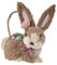 Amosfun Ostern Handgemachte Stroh Woven Bunny Spielzeug Decor Realistische Stroh Für Desktop Oder Tischplatte Schmuck