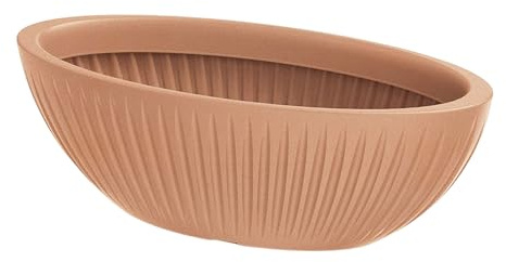 Prosperplast Blumentopf Latia, oval, 58 x 24 x 20 cm, Terrakotta