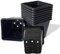 Lot de 10 pots carrés en plastique noir de 9 cm – Idéal pour plantes, plantes vivaces et herbes aromatiques