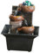 Accessoires for bassin, fontaine de table d'intérieur USB, cascade, salon de thé, chambre à coucher, boule rotative, décoration lumineuse, méditation, yoga, décoration décorative, style A(Style D)