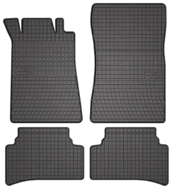 Wielganizator SolidPRO Gummimatten passend für Mercedes C W202 (1993-2000) | Qualität: Premium - Genaue Passform, rutschfest 4-teilig Fußmatten- Schwarz